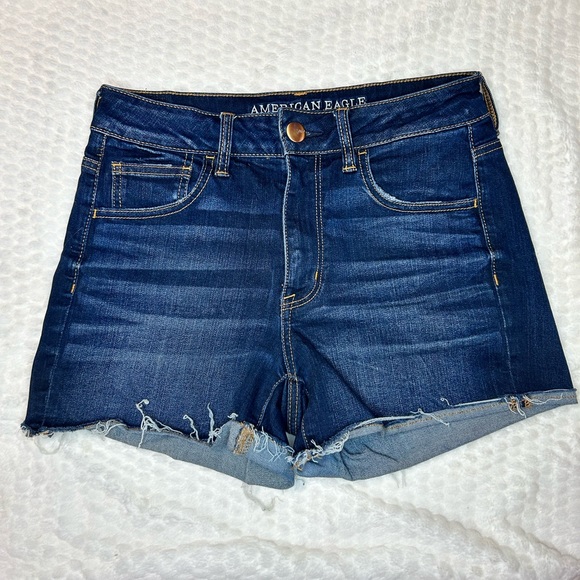 American Eagle Super Stretch Hi-Rise Shortie Shorts - Picture 1 of 4